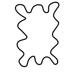 Fototapeta premium Hand drawn rectangle frames with wavy edges. Rectangular shapes with wiggly borders. Picture or photo frames, empty text boxes, tags, labels. Vector ilustration