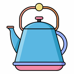 Obraz premium kettle clipart cartoon Illustration drawing