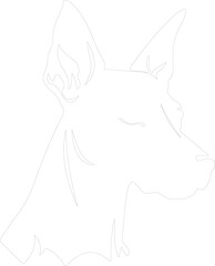 German Pinscher outline