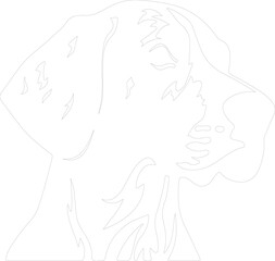 German Shorthaired Pointer outline