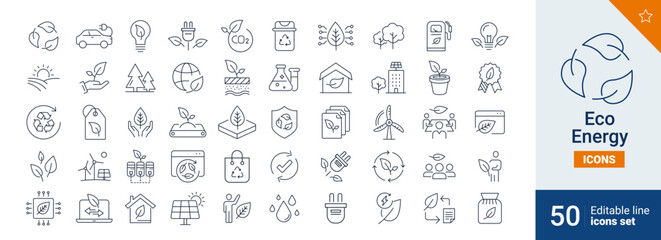 Eco icons Pixel perfect. Ecology, nature, home, ..