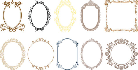Decorative frames collection set