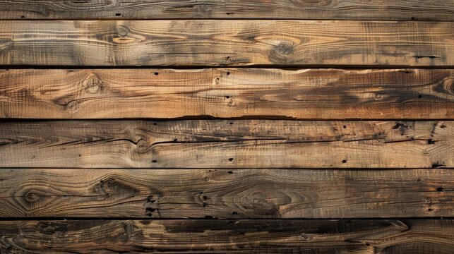 Texture and Orientation of Vintage Brown Wooden Boards
