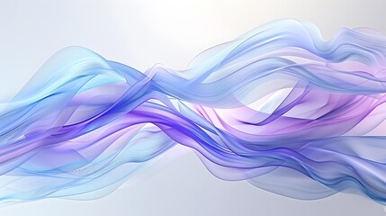 Fototapeta premium Elegant technology design with frosted glass elements in blue and purple, on a light gray background.