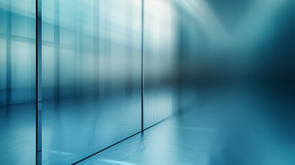 Sky Blue Hue Minimalistic Glass block space in a Modern Atmosphere, future smart office, business concept, Graphic Resources, Wallpapers, Brochure, Websites, banner design, Advertising, background