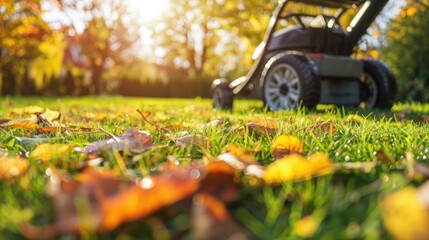Preparing Lawn for Winter Rest in Autumn