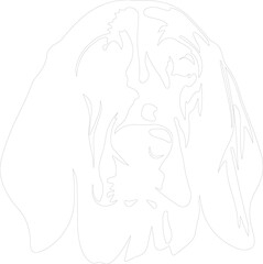 Coonhound outline