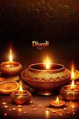 Bright oil lamps celebrate diwali, the hindu festival of lights, bringing peace and harmony to the night. Hindus mark the new year with prayers and offerings, symbolizing hope and spirituality