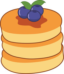 Blueberry pancake