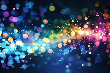 Colorful background with beautiful side lights