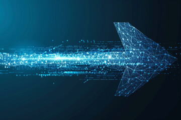 The arrow as a symbol of growth and movement. The concept of a successful business