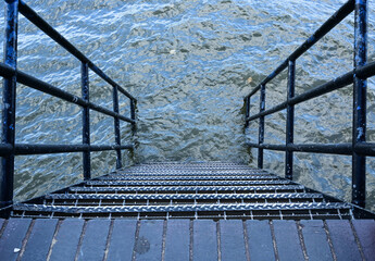 Watery Descent Steps to the River Thames London