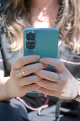 person taking a picture with a phone