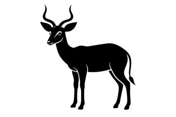 klipspringer silhouette vector illustration