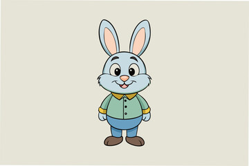 rabbit silhouette vector illustration