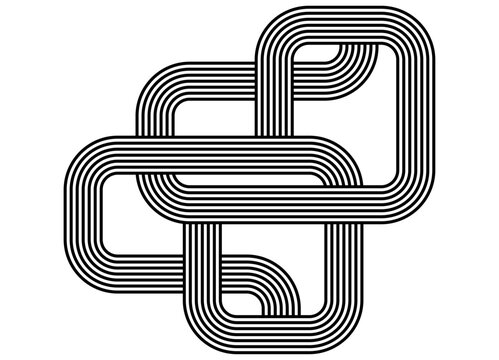 Abstract vector striped pattern of parallel lines, black on white background. black and white background for design of packaging, clothes, interior, Vector background in retro style. Wall art. Decor