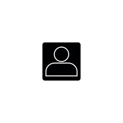 Social Icon on Button. User Profile and Avatar Icons. Vector Illustration