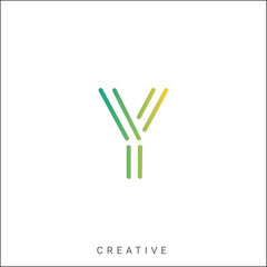 Y Creative Latter Logo Design. By Custom Branding Logo. Creative Logo Design. Logo Template. Vector illustration. Modern Design. Monogram Design