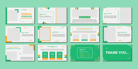 Education PowerPoint presentation slides template design. Use for modern keynote presentation background, brochure design, website slider, landing page, annual report, 