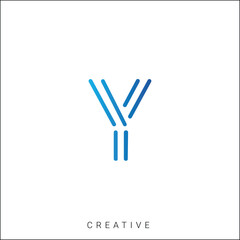 Y Creative Latter Logo Design. By Custom Branding Logo. Creative Logo Design. Logo Template. Vector illustration. Modern Design. Monogram Design