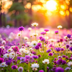 Fototapeta premium field of flowers