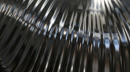 Abstract Metallic Texture with Reflective Surface