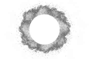 White powder explosion on black background. Colored cloud. Colorful dust explode. Paint Holi.