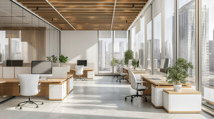Modern office interior. Luxury office.