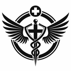 Veterinary Medicine Logo Vector Illustration