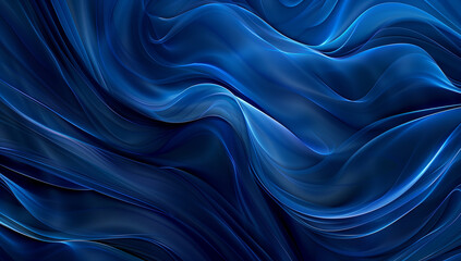 Obraz premium Flowing lines curves creating elegant design abstract blue wavy background Smooth and Stylish Concept