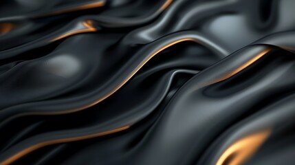 Fototapeta premium Luxury black background with gold glow effects, minimalistic and elegant, ultra HD high quality