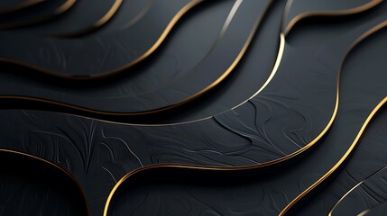 Luxury black background with gold accents and colorful gradient, simple and elegant, ultra HD high quality