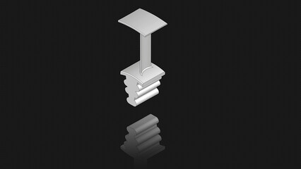 Illustration showing a turbine impulse blade, shroud, and fir tree on a black carbon fiber background © Robot Squirrel 