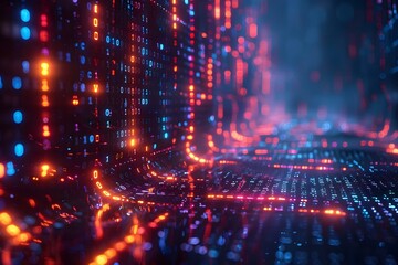 Programming code abstract technology background