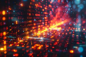 Fototapeta premium Programming code abstract technology background