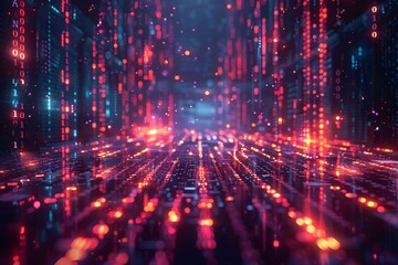 Fototapeta premium Programming code abstract technology background