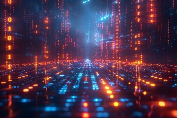 Fototapeta premium Programming code abstract technology background