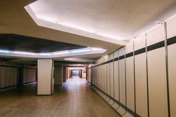 Walls, deserted corridors, windows and doors of research institutes, industrial buildings,...