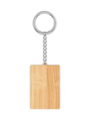 Blank pendant key chain template mockup 3d render illustration.
