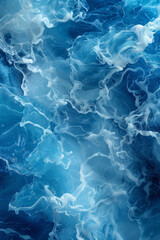 Obraz premium Minimalistic Blue Water Waves