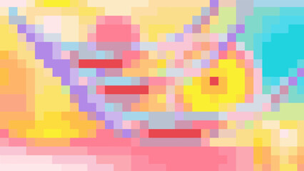 ABSTRACT PIXEL PATTERN BACKGROUND COLORFUL MOSAIC GRID DESIGN WITH GEOMETRIC SHAPES VECTOR TEMPLATE GOOD FOR MODERN WEBSITE, WALLPAPER, COVER DESIGN 