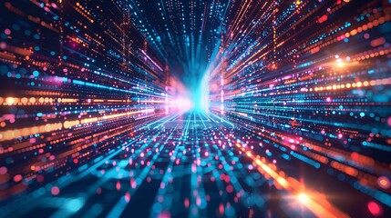 Obraz premium Perfect Digital Background for Neural Networks and AI Applications