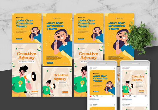 Yellow And Green Creative Social Media Post