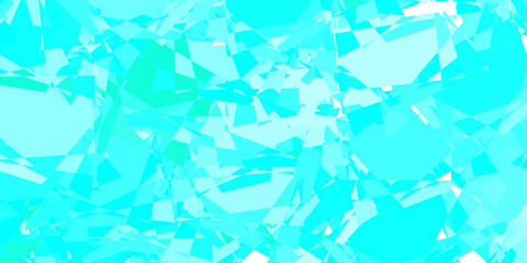 Light Blue, Green vector pattern with polygonal shapes.