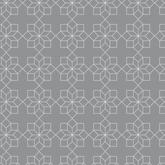 Islamic seamless pattern. Thin line flower symbols print