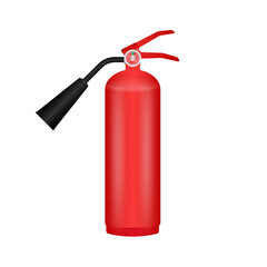 Obraz premium Fire Extinguisher Vector Illustration Isolated on White Background. 