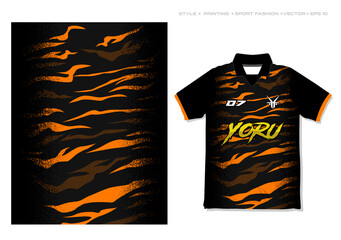 sporty tiger stripes background banner design sublimation jersey design camouflage pattern texture grunge abstract halftone vector illustration car wrap livery