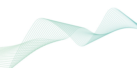 Abstract wavy lines flowing curve gradient color on transparent background. Abstract white background colorful lines. modern wavy stripes on white background isolated.	