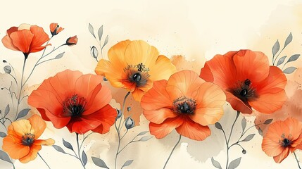 Integrate graphic florals with hand-drawn elements for a personal touch. , Minimalism,