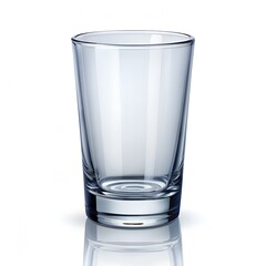 empty glass isolated on white